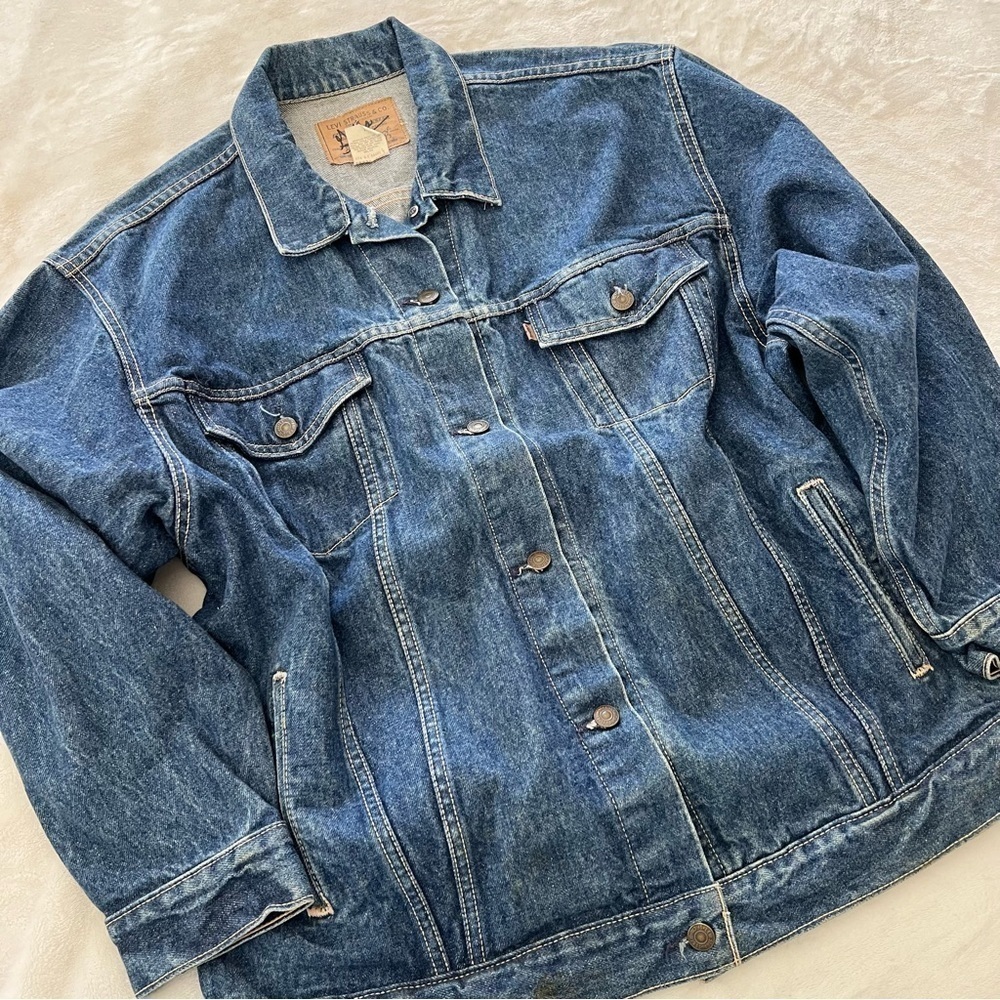 VINTAGE Levi’s 90s Classic Jean Jacket Brown Tab